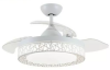 Retractable Ceiling Fan With Speaker And Remote Photo