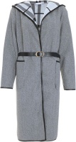 Quiz Ladies Grey Check Print Belted Coat