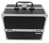 Bella Cosmetic Case with Red Velvet Inner - Solid Black Photo