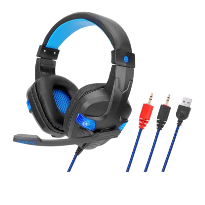 Photo of SY860MV Blue Gaming Headset 3.5mm Wired Noise Canceling Headphone with Mic