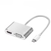 USB3.1 Type-C Male to VGA & 4Kx2K HDMI Female Video Adapter Photo