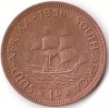 1958 South Africa 1 Penny Coin Photo