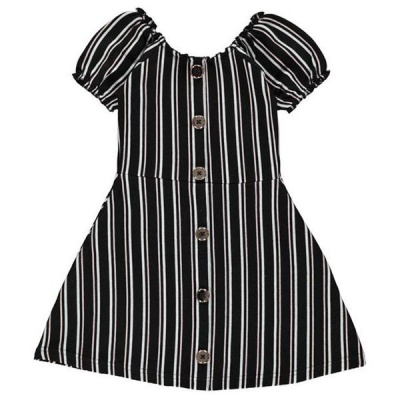 Photo of Firetrap Infant Girls Rib Dress - Black Stripe