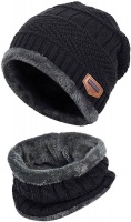 Men and Women Winter Hat with Scarf
