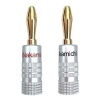 Nakamichi Speaker Connector Banana Straight Gold Plated Pair Henrac Tech Photo