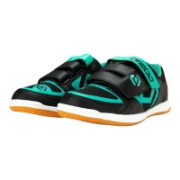 Brabo Hook and Loop Indoor Hockey Boots Black and Turquoise