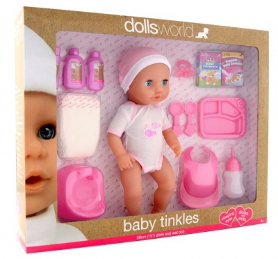 Photo of Dollsworld - Baby Tinkles Doll - 38cm