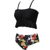 Iconix Floral Bold Black Bikini Photo