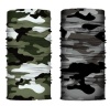 Face-Neck Warmer Bandana Face Shield Light Green Green Camo Set of 2 Photo