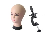 Mannequin Head Training Head With Adjustable Rotating Table Clamp