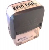 Pappa Joe Colop C20 Self Inking Rubber Stamp - EPIC FAIL - Black Photo