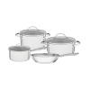 Tramontina 6 pieces. Stainless Steel Cookware Set Una Range Photo