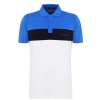 Pierre Cardin Men's Colour Block Polo Shirt - Blue/White - Parallel Import Photo