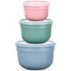 Emsa Superline 3 Piece Pastel Round Storage Set with Lids Medium Photo
