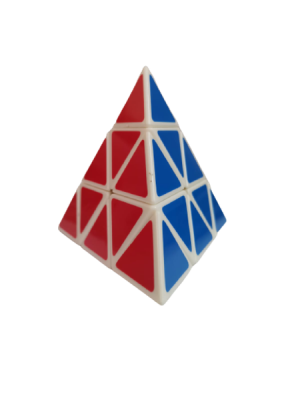 YALLI Magic Cube Pyramid Puzzle Colourful