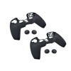 ASO 2 Pack PS5 Controller Skin Protector Grip Cover with 2 Thumb Grip Black Photo
