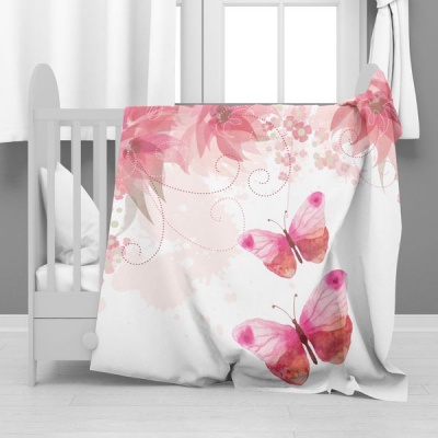Photo of Print with Passion Butterflies Minky Blanket
