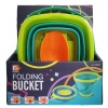 SourceDirect Beach Bucket - Collapsible Silicone Bucket with Orange Shovel Photo
