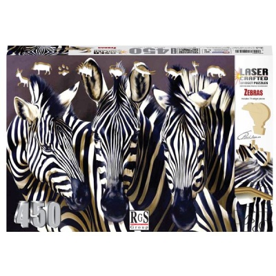RGS Group Zebras Laser Crafted Widget Puzzle 450 Piece