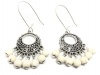 SilverBox Jewellery Handmade Howlite Chandelier Earrings Photo