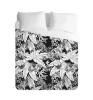 Imaginate Decor - Tropical Leaf Monochrome Jungle Duvet Cover Set Photo