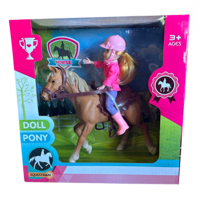 Little Doll in Ryding Clothes with Pony