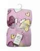 Mothers Choice Baby Receiver Blanket Coral Fleece Cutwork - Pink Photo