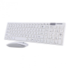 Ultra thin White Wireless Keyboard & Mouse K-06 Photo