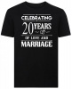 Celebrating 20 Years of Love and Marriage - T-Shirt Photo