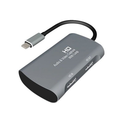 1080P HDMI To HDMI Type C Audio And Video Capture Card With Loop Z31A