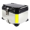 Mix Box 45L Motorcycle Aluminum Alloy Top Box Storage Tail Case Silver Photo