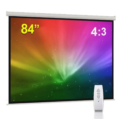 Electric 84 Projector Screen with Remote