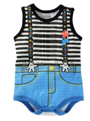 Photo of Bub2be's Sleeveless Romper Set - Micky Mouse