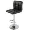High Back Swivel Bar Stool - Black Photo