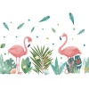 AOOYOU Tropical Flamingo's Vinyl Art Sticker for Wall Decoration Photo
