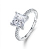 Elegant 1.20ct Princess Cut Moissanite Engagement Ring Photo