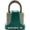 Matlock 40Mm 4 Pin Strong Padlock Green Keyed Alike Photo