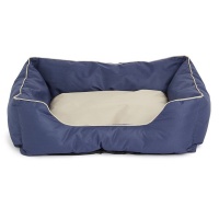 Wiggle Square Pet POD Bed Navy Taupe