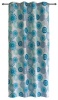 easyhome Printed Mandala Eyelet curtain Turquoise Photo