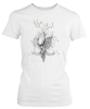 PepperSt Ladies White T-Shirt - Branched Bird Photo