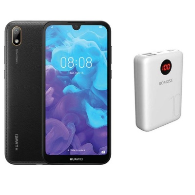 Photo of Huawei Y5 2019 Single Black & Romoss 10000mAh Powerbank - Bundle Cellphone