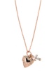 iDesire Rose Gold heart Locket & Cross Necklace Photo