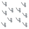 HEARTDECO Steel Pegboard Accessories - 10 piecess Angled Hooks Photo