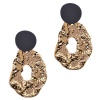 Sista Gold Hammered Hoop Drop Earrings Photo