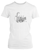 PepperSt Ladies White T-Shirt - Pyro Kitten Photo
