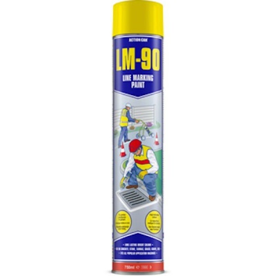 Photo of Action Can Line Marking Paint Lm-90 Yellow 750Ml