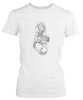 PepperSt Ladies White T-Shirt - Pyro Dragon Photo