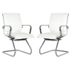 The Office Chair Corp TOCC White Square Pad Visitors' Office Chairs - Set of 2 per box Photo