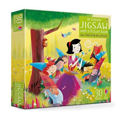 Photo of Usborne – Book & Jigsaw Puzzle - Snow White & The Seven Dwarfs – 30 Piece