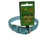 Medium Pet Dog Glitter Sparkle Collar Adjustable PU Leather Blue Hearts Photo